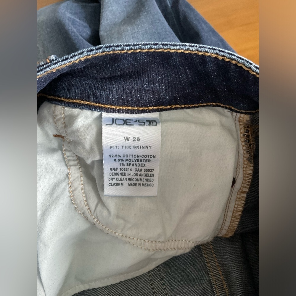 Joe's Jeans Blue Skinny Fit Denim - Picture 5 of 5